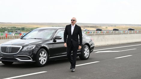Prezident Əhmədbəyli-Füzuli-Şuşa yolunun açılışında iştirak etdi - FOTO