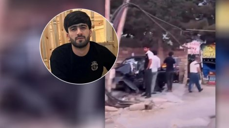 Azərbaycanlı tiktoker BMW ilə qəzaya düşdü - VİDEO