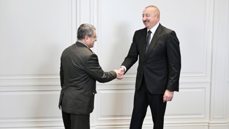 Prezident Selçuk Bayraktaroğlunu qəbul etdi - FOTO