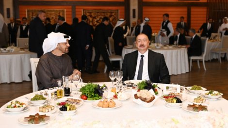 Şuşada İlham Əliyevin adından BƏƏ Prezidentinin şərəfinə rəsmi nahar verildi
