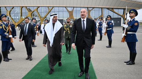 BƏƏ Prezidentinin Azərbaycana rəsmi səfəri başa çatdı - FOTO