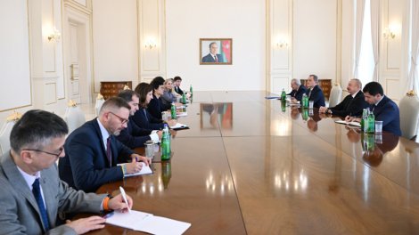 Prezident Avropa İttifaqının Genişlənmə üzrə komissarını qəbul etdi - FOTO