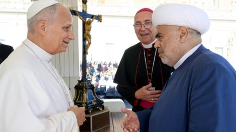 Şeyxülislam Roma Papası ilə görüşdü - FOTO