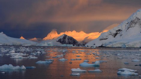 Antarktida sularının altında sirli işıqlanma