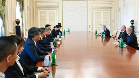 Prezident "China Datang Corporation Ltd." şirkətinin nümayəndə heyətini qəbul etdi - FOTO