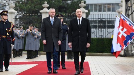 İlham Əliyevin Bratislavada rəsmi qarşılanma mərasimi oldu - YENİLƏNİB