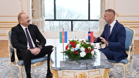İlham Əliyevin Slovakiya Milli Şurasının sədri ilə təkbətək və geniş tərkibdə görüşləri oldu - YENİLƏNİB