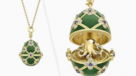 Oğru zərgərlik mağazasından çıxarmaq üçün "Faberge" yumurtasını udub