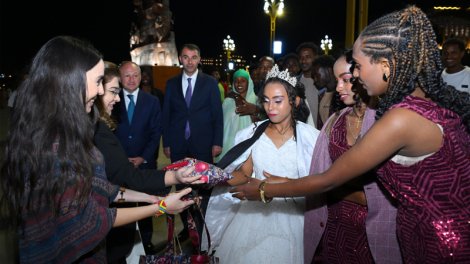 
Leyla Əliyeva Efiopiyada səfərdədir - FOTO