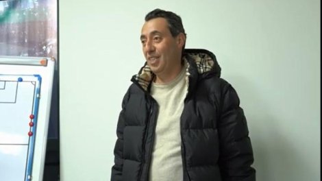 Ehtiram Quliyev əsas komandanın məşqçi və futbolçu heyəti ilə görüşdü - VİDEO