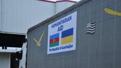 Azərbaycan növbəti dəfə Ukraynaya humanitar yardım göndərdi