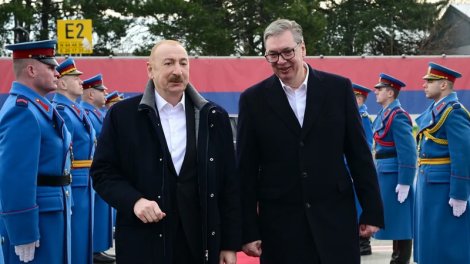 Prezidentin Serbiyaya səfəri başa çatdı - FOTO