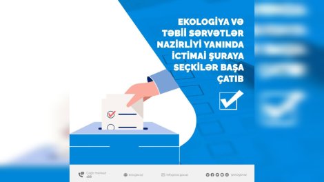 Ekologiya və Təbii Sərvətlər Nazirliyi yanında İctimai Şuraya seçkilər başa çatıb