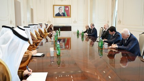 İlham Əliyev Qəbələdə BƏƏ-nin nümayəndə heyətini qəbul etdi - FOTO