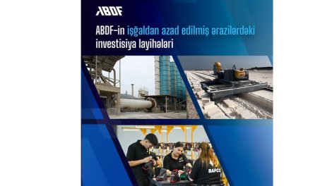 İşğaldan azad edilmiş ərazilərdə iqtisadi aktivlik ABDF-in maliyyə mexanizmləri ilə dəstəklənir
