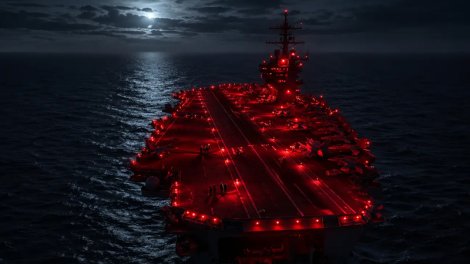 "Qırmızı dəhlizlər"in sirri: ABŞ aviadaşıyıcısında niyə adi işıqlar söndürülür?