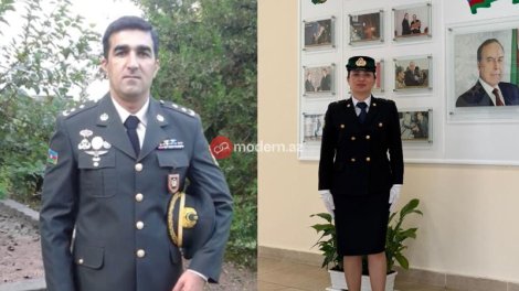 Vətən Müharibəsi Qəhrəmanın xanımına rütbə verildi - FOTO