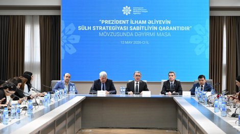 MEDİA-da Prezident İlham Əliyevin sülh strategiyasına həsr olunan dəyirmi masa keçirildi - FOTO