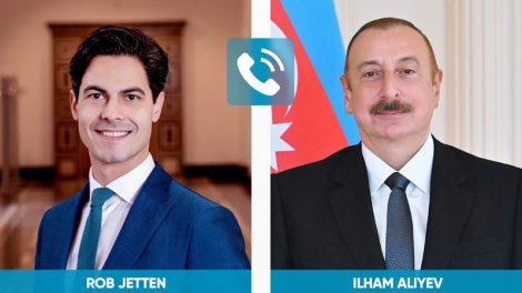 İlham Əliyev Niderlandın Baş naziri ilə telefon danışığı apardı