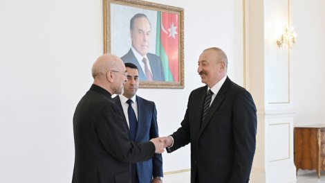 Prezident Məhəmməd Qalibafı qəbul etdi - FOTO