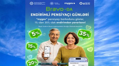 ƏƏSMN-nin həyata keçirdiyi Sosial Tərəfdaş Layihəsi çərçivəsində "Endirimli Pensiyaçı Günləri" kampaniyası keçiriləcək!