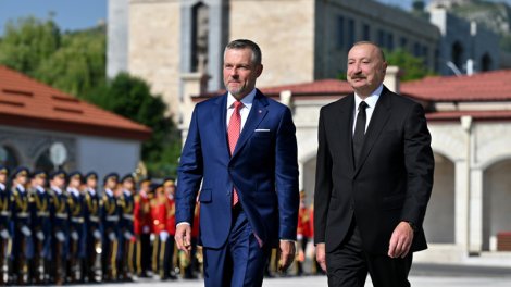 Slovakiya Prezidentinin Şuşaya səfəri başladı - FOTO
