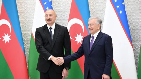 Şavkat Mirziyoyev "Heydər Əliyev" ordeni ilə təltif edildi