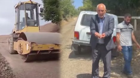 25 min manata yaxın pul yığıb yol çəkdirdilər, üç gün sonra dağıldı - VİDEO