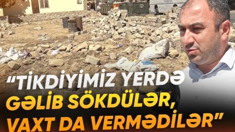 Hövsanda xeyir-şər evi qalmaqalı: Tikili niyə sökülüb? - VİDEO