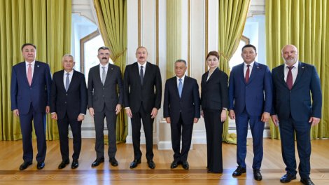 Prezident TDT-yə üzv ölkələrin təhlükəsizlik üzrə rəhbər şəxslərini qəbul etdi - FOTO