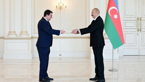 İlham Əliyev Avstriyanın Azərbaycanda yeni səfirini qəbul etdi - FOTO