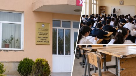 Sarayda "unikal" təhsil müəssisəsi: "İki min yerlik məktəbdə altı min şagird oxuyur"