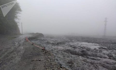 Güclü yağışlar Qəbələdə fəsadlara səbəb olub (FOTO)