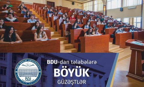 Bakı Dövlət Universitetindən tələbələrə böyük güzəştlər