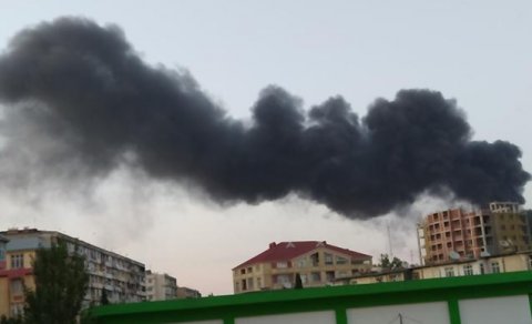 Bakıda güclü yanğın - Foto/Video