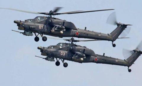 Rusiyanın hərbi helikopterləri Türkiyə-Ermənistan sərhədində uçmağa başladı - VİDEO