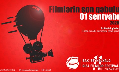 Qısa Filmlər Festivalına filmlərin qəbulu başladı