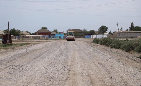 Neftçalada kənd yolları əsaslı təmir olunur - FOTO