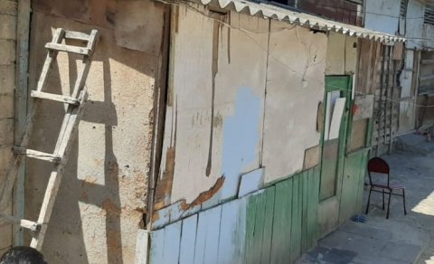 Məcburi köçkünlərin yaşadığı ərazidə sürüşmə oldu