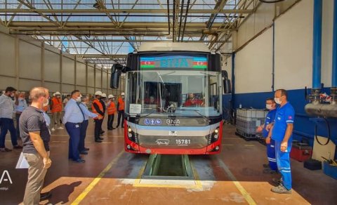 Bakıya daha 115 yeni avtobus gətirilir - FOTO