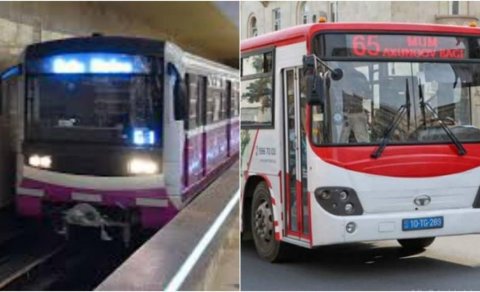 Sabahdan metro və avtobuslar fəaliyyətini dayandırır – RƏSMİ