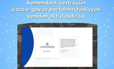 icaze.e-gov.az portalı yenidən aktivləşdirildi