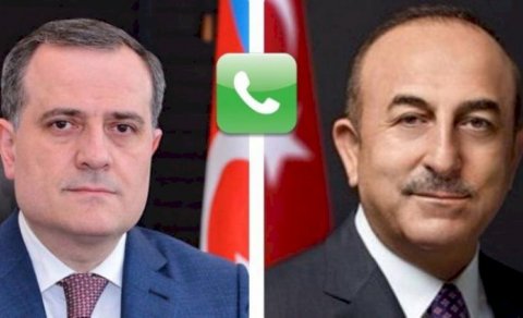 Mövlud Cavuşoğlu ilə Ceyhun Bayramovun telefon söhbəti olub