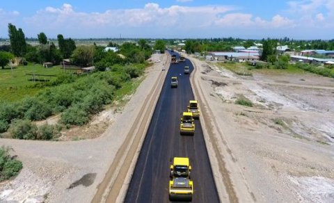 Ucar-Zərdab-Ağcabədi avtomobil yolunun tikintisi yekunlaşır - FOTO