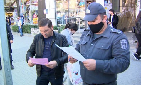 Polis karantin qaydalarına nəzarəti gücləndirdi