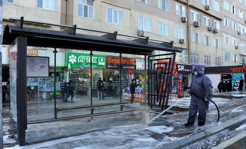 Bakı küçələrində növbəti dezinfeksiya işləri aparılır