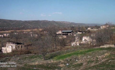 İşğaldan azad edilmiş Qubadlının daha bir kəndindən görüntülər - VİDEO