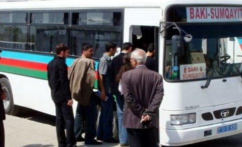 Bakı-Sumqayıt marşrutunda gediş haqqı əvvəlki vəziyyətə qaytarıldı