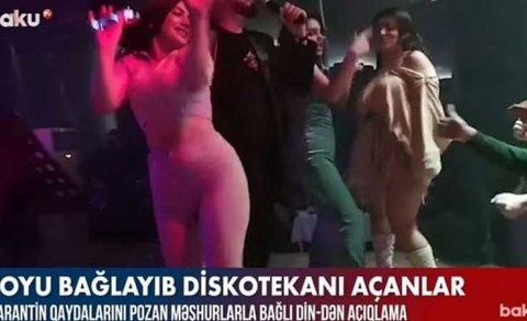 Toyu bağlayıb diskotekanı açanlar - VİDEO