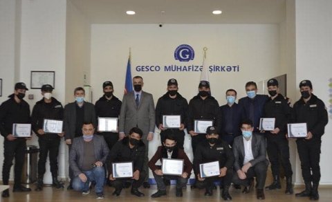 “GESCO” mühafizə şirkəti 150 nəfər qazi əməkdaşını mükafatlandırdı - FOTO